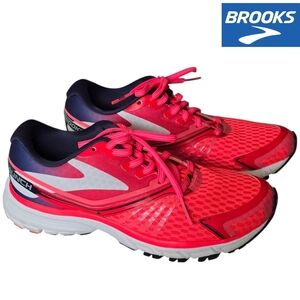 Brooks Women's Launch 2 running shoes Size 6 Brite Pink/Midnight Like New